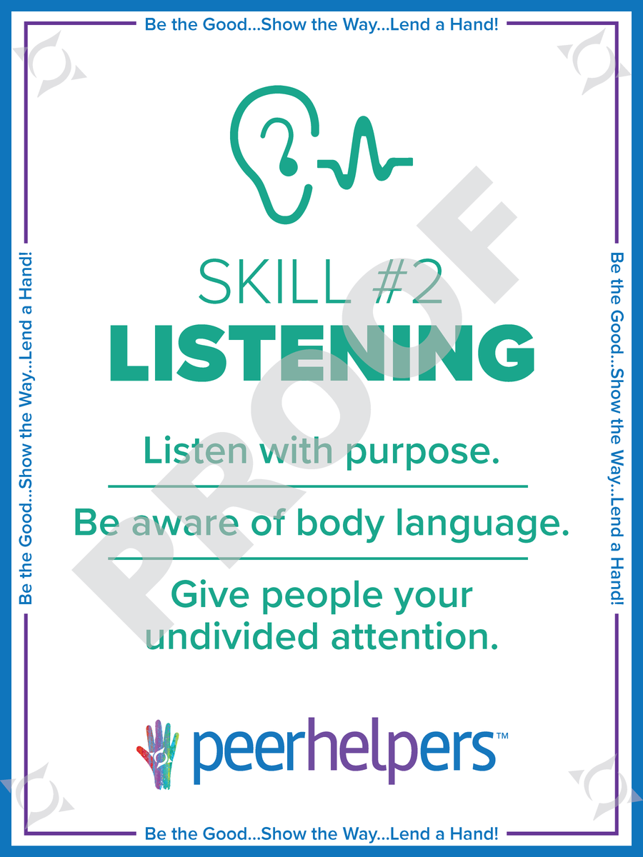 Peer Helpers Skills Posters – ThriveWay LLC